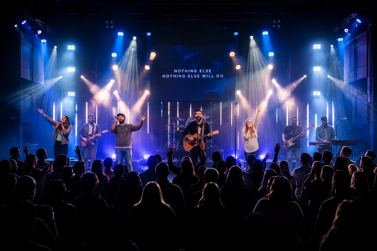 worship team on stage